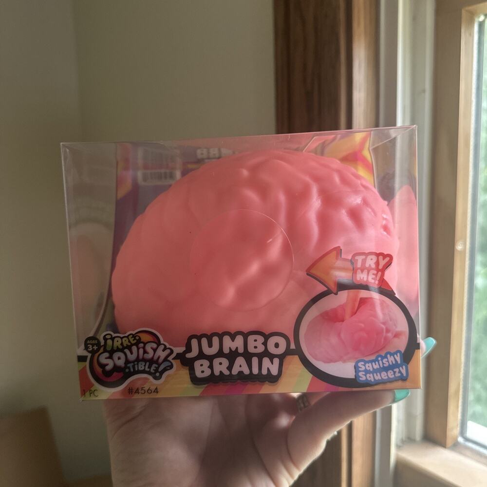 Ja-Ru Irre-Squish-Tible! Jumbo Brain Squeeze Toy